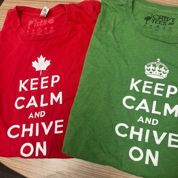 Chive Tshirts (2) - KCCO - Keep Calm & Chive On - - Picture 1 of 4